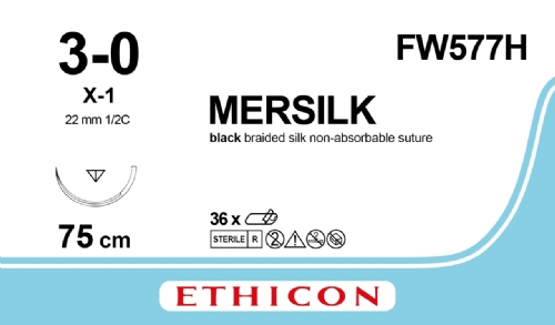 MERSILK SUTURE<br/>Size: SILK<br/>Colour: 3-0<br/>Style: cutting
