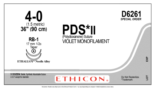PDS II (polydioxanone) Suture