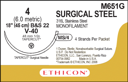 Surgical Stainless Steel Suture