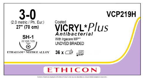 COATED VICRYL Plus Antibacterial (polyglactin 910) Suture