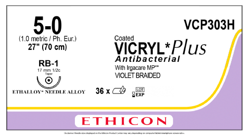 COATED VICRYL Plus Antibacterial (polyglactin 910) Suture