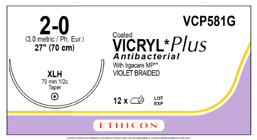 COATED VICRYL Plus Antibacterial (polyglactin 910) Suture
