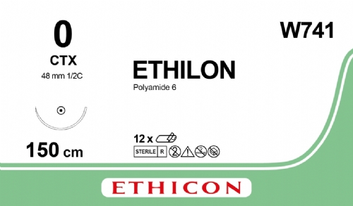 ETHILON Nylon Suture<br/>Size: ETHILON<br/>Colour: 0<br/>Style: non cutting