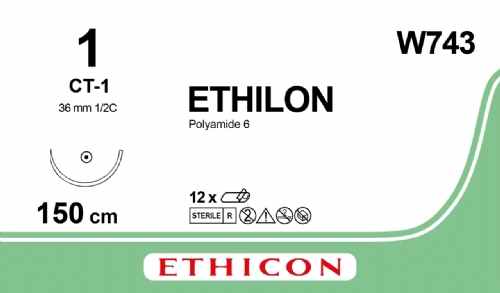 ETHILON Nylon Suture<br/>Size: ETHILON<br/>Colour: 1<br/>Style: non cutting