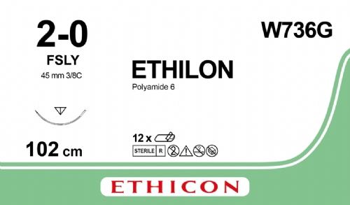 ETHILON Nylon Suture<br/>Size: ETHILON<br/>Colour: 2-0<br/>Style: cutting