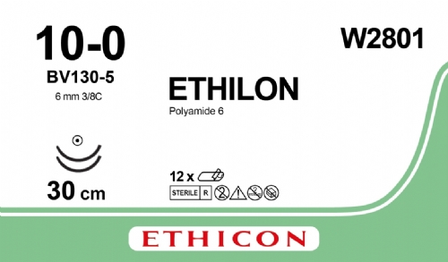 ETHILON Nylon Suture<br/>Size: ETHILON<br/>Colour: 10-0<br/>Style: non cutting