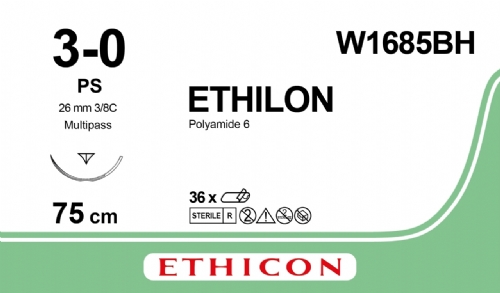 ETHILON Nylon Suture<br/>Size: ETHILON<br/>Colour: 3-0<br/>Style: cutting