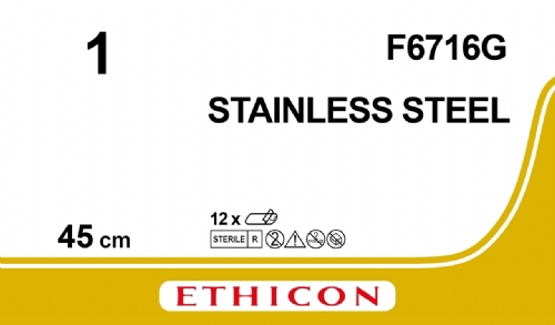 Surgical Stainless Steel Suture<br/>Size: STEEL<br/>Colour: 1<br/>Style: NA
