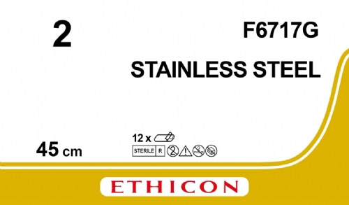 Surgical Stainless Steel Suture<br/>Size: STEEL<br/>Colour: 2<br/>Style: NA