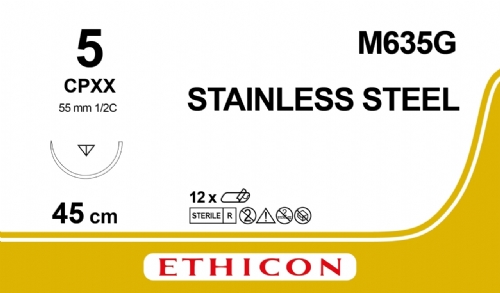 Surgical Stainless Steel Suture<br/>Size: STEEL<br/>Colour: 5<br/>Style: cutting