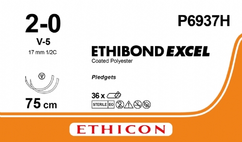 ETHIBOND EXCEL® Polyester Suture<br/>Size: ETHIBOND EXCEL<br/>Colour: 2-0<br/>Style: non cutting