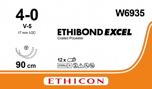 ETHIBOND EXCEL® Polyester Suture<br/>Size: ETHIBOND EXCEL<br/>Colour: 4-0<br/>Style: non cutting