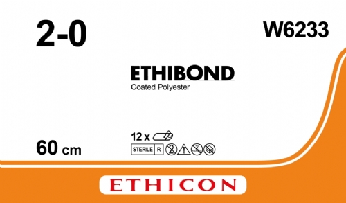 ETHIBOND EXCEL® Polyester Suture<br/>Size: ETHIBOND<br/>Colour: 2-0<br/>Style: NA