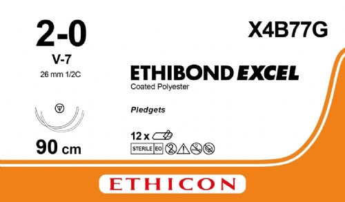 ETHIBOND EXCEL® Polyester Suture<br/>Size: ETHIBOND EXCEL<br/>Colour: 2-0<br/>Style: non cutting