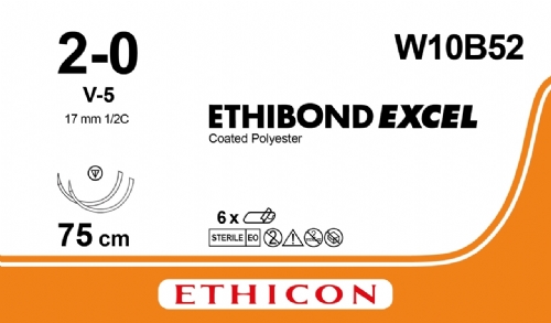 ETHIBOND EXCEL® Polyester Suture<br/>Size: ETHIBOND EXCEL<br/>Colour: 2-0<br/>Style: non cutting