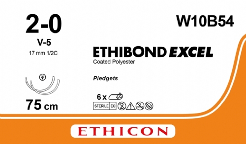 ETHIBOND EXCEL® Polyester Suture<br/>Size: ETHIBOND EXCEL<br/>Colour: 2-0<br/>Style: non cutting