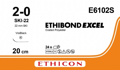 ETHIBOND EXCEL® Polyester Suture<br/>Size: ETHIBOND EXCEL<br/>Colour: 2-0<br/>Style: non cutting
