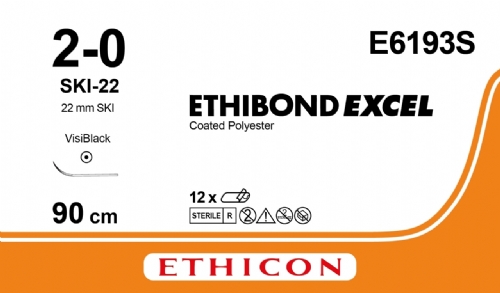 ETHIBOND EXCEL® Polyester Suture<br/>Size: ETHIBOND EXCEL<br/>Colour: 2-0<br/>Style: non cutting