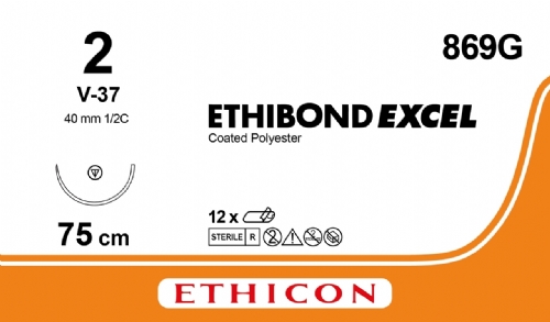 ETHIBOND EXCEL® Polyester Suture<br/>Size: ETHIBOND EXCEL<br/>Colour: 2<br/>Style: non cutting