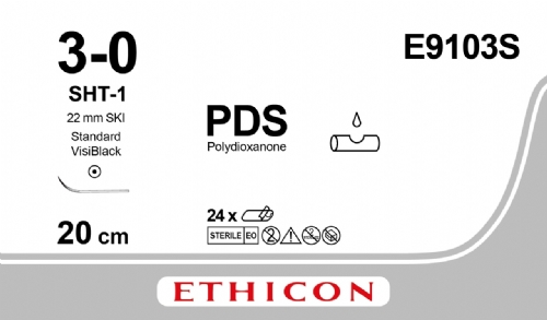 PDS II (polydioxanone) Suture<br/>Size: PDS<br/>Colour: 3-0<br/>Style: non cutting