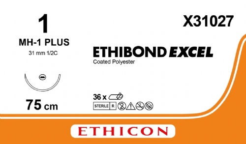 ETHIBOND EXCEL® Polyester Suture<br/>Size: ETHIBOND EXCEL<br/>Colour: 1<br/>Style: non cutting