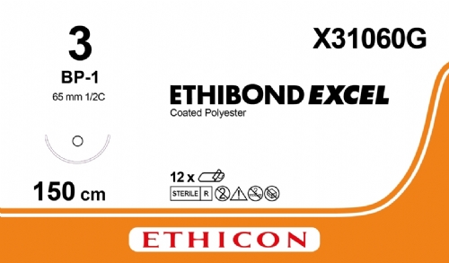 ETHIBOND EXCEL® Polyester Suture<br/>Size: ETHIBOND EXCEL<br/>Colour: 3<br/>Style: non cutting