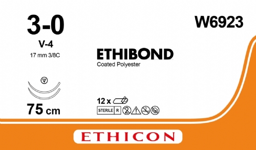 ETHIBOND EXCEL® Polyester Suture<br/>Size: ETHIBOND<br/>Colour: 3-0<br/>Style: non cutting