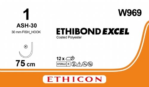 ETHIBOND EXCEL® Polyester Suture<br/>Size: ETHIBOND EXCEL<br/>Colour: 1<br/>Style: non cutting