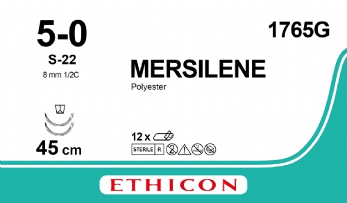 MERSILENE Polyester Fiber Suture<br/>Size: MERSILENE<br/>Colour: 5-0<br/>Style: cutting