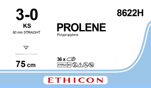 PROLENE Polypropylene Suture<br/>Size: PROLENE<br/>Colour: 3-0<br/>Style: cutting