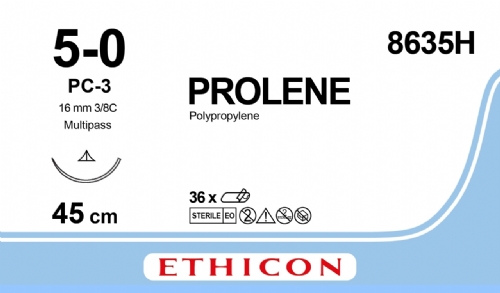 PROLENE Polypropylene Suture<br/>Size: PROLENE<br/>Colour: 5-0<br/>Style: cutting