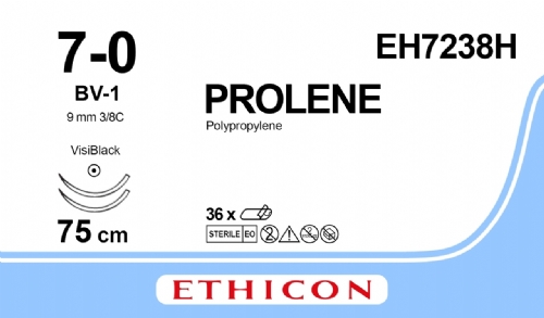 PROLENE Polypropylene Suture<br/>Size: PROLENE<br/>Colour: 7-0<br/>Style: non cutting