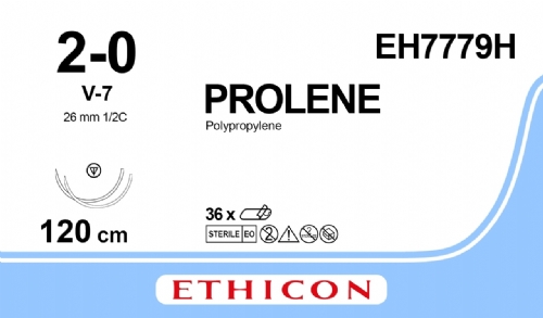 PROLENE Polypropylene Suture<br/>Size: PROLENE<br/>Colour: 2-0<br/>Style: non cutting