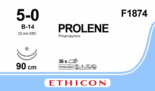 PROLENE Polypropylene Suture<br/>Size: PROLENE<br/>Colour: 5-0<br/>Style: non cutting
