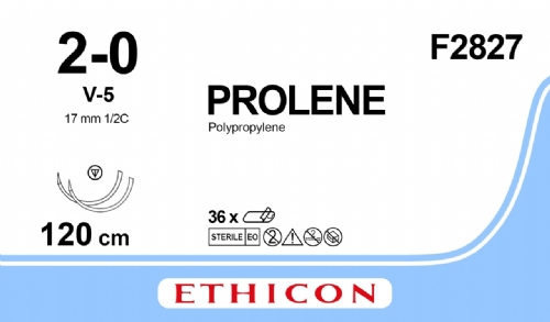 PROLENE Polypropylene Suture<br/>Size: PROLENE<br/>Colour: 2-0<br/>Style: non cutting