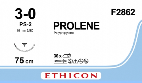 PROLENE Polypropylene Suture<br/>Size: PROLENE<br/>Colour: 3-0<br/>Style: cutting