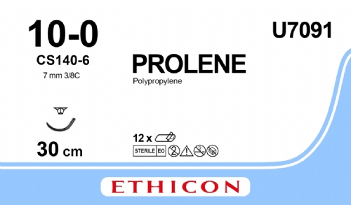 PROLENE Polypropylene Suture<br/>Size: PROLENE<br/>Colour: 10-0<br/>Style: cutting