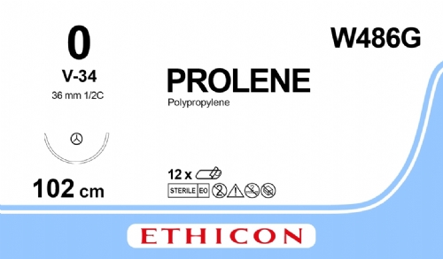 PROLENE Polypropylene Suture<br/>Size: PROLENE<br/>Colour: 0<br/>Style: non cutting