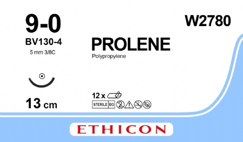 PROLENE Polypropylene Suture<br/>Size: PROLENE<br/>Colour: 9-0<br/>Style: non cutting