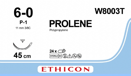 PROLENE Polypropylene Suture<br/>Size: PROLENE<br/>Colour: 6-0<br/>Style: cutting