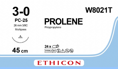 PROLENE Polypropylene Suture<br/>Size: PROLENE<br/>Colour: 3-0<br/>Style: cutting