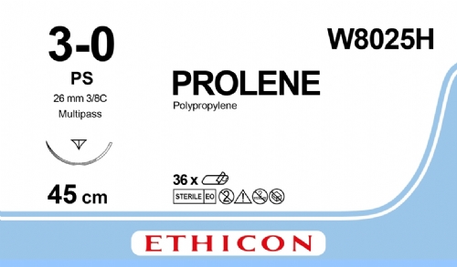 PROLENE Polypropylene Suture<br/>Size: PROLENE<br/>Colour: 3-0<br/>Style: cutting