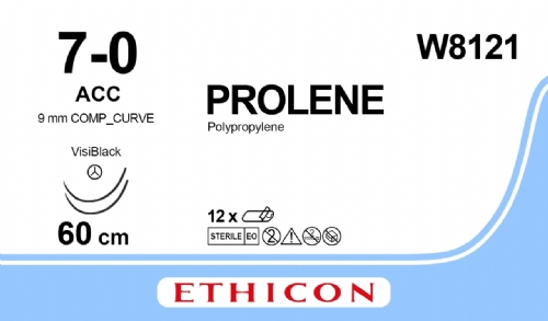 PROLENE Polypropylene Suture<br/>Size: PROLENE<br/>Colour: 7-0<br/>Style: non cutting