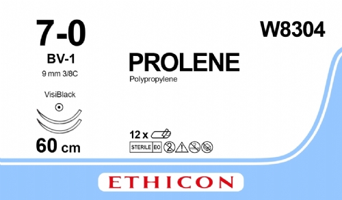 PROLENE Polypropylene Suture<br/>Size: PROLENE<br/>Colour: 7-0<br/>Style: non cutting