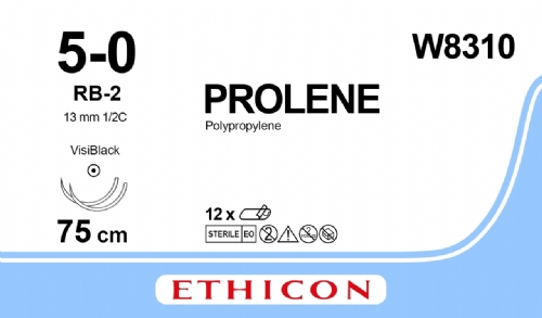 PROLENE Polypropylene Suture<br/>Size: PROLENE<br/>Colour: 5-0<br/>Style: non cutting