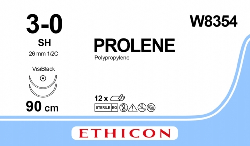 PROLENE Polypropylene Suture<br/>Size: PROLENE<br/>Colour: 3-0<br/>Style: non cutting