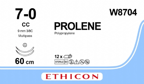PROLENE Polypropylene Suture<br/>Size: PROLENE<br/>Colour: 7-0<br/>Style: non cutting