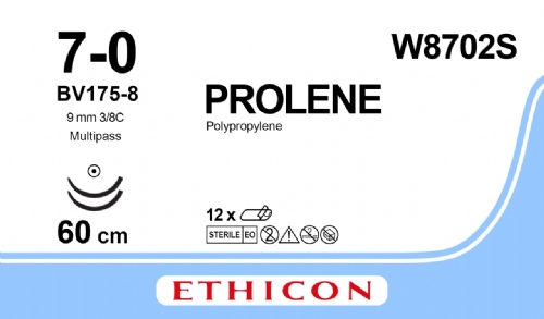 PROLENE Polypropylene Suture<br/>Size: PROLENE<br/>Colour: 7-0<br/>Style: non cutting