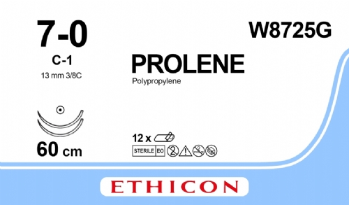 PROLENE Polypropylene Suture<br/>Size: PROLENE<br/>Colour: 7-0<br/>Style: non cutting