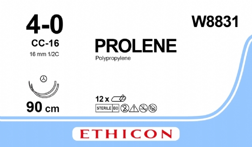 PROLENE Polypropylene Suture<br/>Size: PROLENE<br/>Colour: 4-0<br/>Style: non cutting